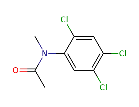 Molecular Structure of 10015-98-2 (N-methyl-N-(2,4,5-trichlorophenyl)acetamide)