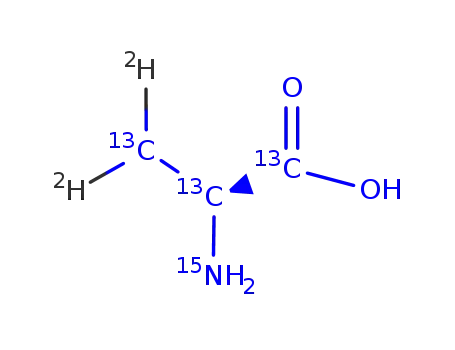 Molecular Structure of 312623-85-1 (L-ALANINE (U-13C3; 15N))