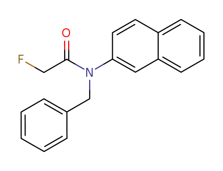 Molecular Structure of 10016-16-7 (N-Benzyl-2-fluoro-N-(2-naphtyl)acetamide)