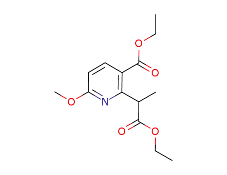 Molecular Structure of 1003589-78-3 (ethyl 2-(2-ethoxy-1-methyl-2-oxoethyl)-6-methoxynicotinate)