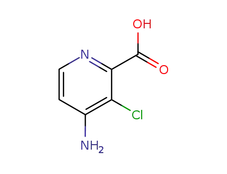 Molecular Structure of 76165-18-9 (4-AMINO-3-CHLORO-PYRIDINE-2-CARBOXYLIC ACID)