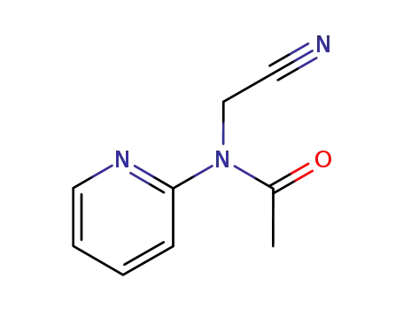 Molecular Structure of 114187-36-9 (<i>N</i>-acetyl-<i>N</i>-[2]pyridyl-glycine-nitrile)