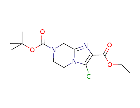ethyl 7-(tert-butoxycarbonyl)-3-chloro-5,6,7,8-tetrahydroimidazo[1,2-a]pyrazine-2-carboxylate