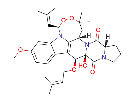 Molecular Structure of 12626-18-5 (Fumitremorgin A)