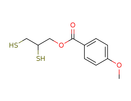 Molecular Structure of 100059-16-3 (2,3-disulfanylpropyl 4-methoxybenzoate)