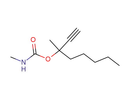 Molecular Structure of 100400-53-1 (Carbamic acid, methyl-, 1-methyl-1-pentyl-2-propynyl ester (6CI))