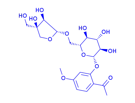 Molecular Structure of 100291-86-9 (apiopaeonoside)