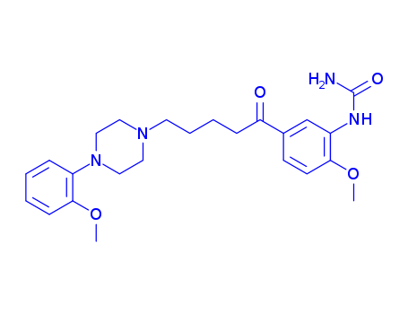 Urea,N-[2-methoxy-5-[5-[4-(2-methoxyphenyl)-1-piperazinyl]-1-oxopentyl]phenyl]-