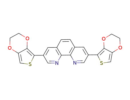 Molecular Structure of 1001330-07-9 (3,8-Bis(2,3-dihydrothieno[3,4-b][1,4]dioxin-5-yl)-1,10-phenanthroline)