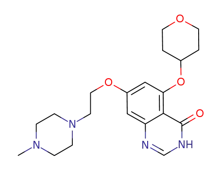 4(3H)-Quinazolinone, 7-[2-(4-Methyl-1-piperazinyl)ethoxy]-5-[(tetrahydro-2H-pyran-4-yl)oxy]-