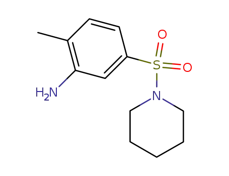 Molecular Structure of 100317-20-2 (2-METHYL-5-(PIPERIDINE-1-SULFONYL)-PHENYLAMINE)