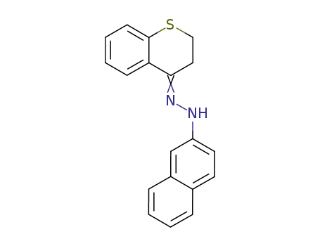 Molecular Structure of 10022-84-1 (4H-1-Benzothiopyran-4-one,2,3-dihydro-, 2-(2-naphthalenyl)hydrazone)