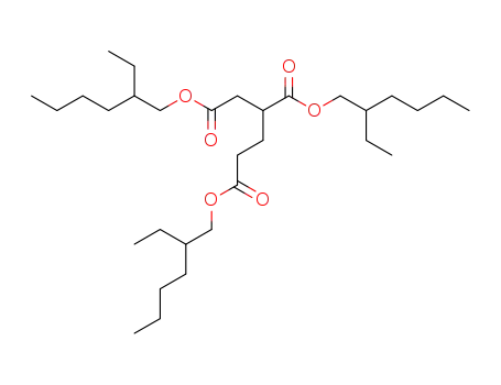 Molecular Structure of 10043-16-0 (tris(2-ethylhexyl) butane-1,2,4-tricarboxylate)