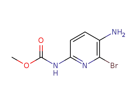 Molecular Structure of 1004294-56-7 (methyl 5-amino-6-bromopyridin-2-ylcarbamate)