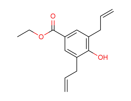 Molecular Structure of 100311-34-0 (ethyl 4-hydroxy-3,5-di(prop-2-en-1-yl)benzoate)