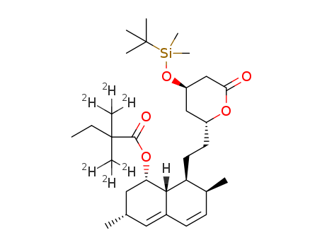 (1S,3R,7S,8S,8aR)-8-(2-((2R,4R)-4-((tert-butyldimethylsilyl)oxy)-6-oxotetrahydro-2H-pyran-2-yl)ethyl)-3,7-dimethyl-1,2,3,7,8,8a-hexahydronaphthalen-1-yl 2,2-bis(methyl-d3)butanoate