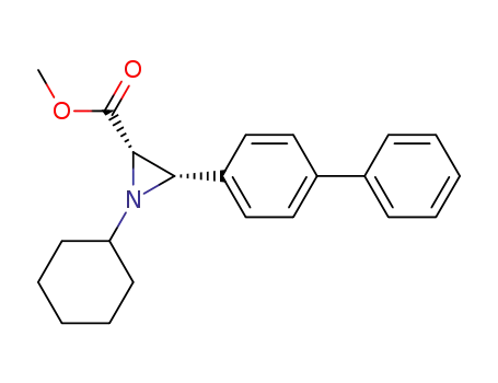 methyl 3-(biphenyl-4-yl)-1-cyclohexylaziridine-2-carboxylate
