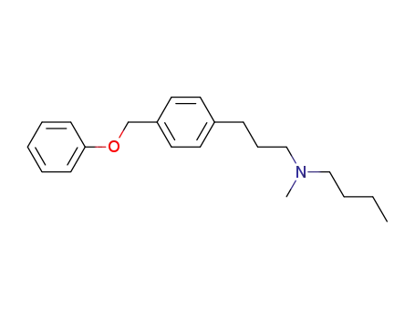 Molecular Structure of 100482-75-5 (N-methyl-N-{3-[4-(phenoxymethyl)phenyl]propyl}butan-1-amine)
