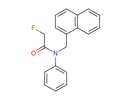 Molecular Structure of 10016-05-4 (2-fluoro-N-(naphthalen-1-ylmethyl)-N-phenylacetamide)