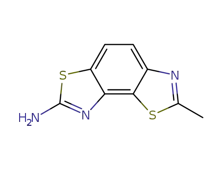 Molecular Structure of 10023-28-6 (Benzo[1,2-d:3,4-d]bisthiazol-7-amine, 2-methyl- (9CI))