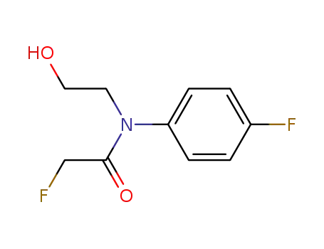 Molecular Structure of 10016-07-6 (2,4'-Difluoro-N-(2-hydroxyethyl)acetanilide)