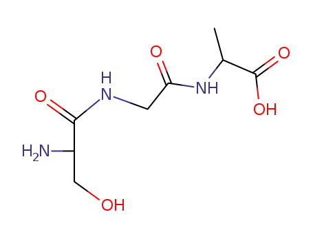 Molecular Structure of 100047-97-0 (Alanine,  N-(N-DL-serylglycyl)-,  DL-  (6CI))