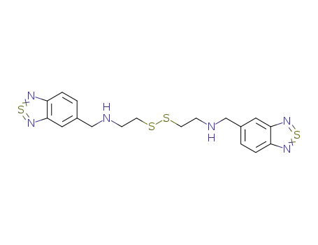 Molecular Structure of 100333-42-4 (N,N'-(Dithiobisethylene)bis(2,1,3-benzothiadiazole-SIV-5-methanamine))