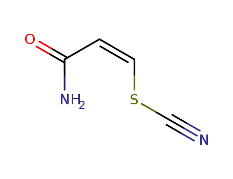 Thiocyanic acid, cis-2-carbamoylvinyl ester