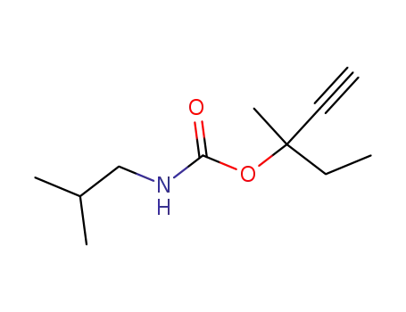 Carbamic acid, isobutyl-, 1-ethyl-1-methyl-2-propynyl ester (6CI)