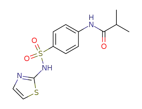 Molecular Structure of 100379-21-3 (N-(4-(N-(thiazol-2-yl)sulfamoyl)phenyl)isobutyramide)