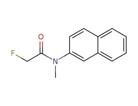 Molecular Structure of 10016-14-5 (2-Fluoro-N-methyl-N-(2-naphtyl)acetamide)