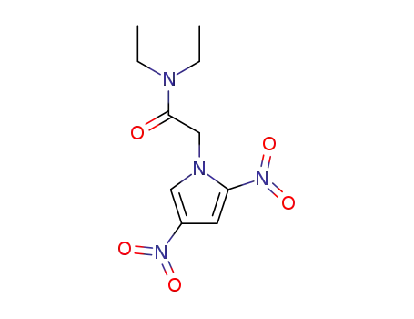 Molecular Structure of 1435-07-0 (N,N-Diethyl-2,4-dinitro-1H-pyrrole-1-acetamide)