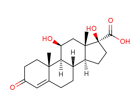Molecular Structure of 100188-36-1 (cortisol-17 acid)