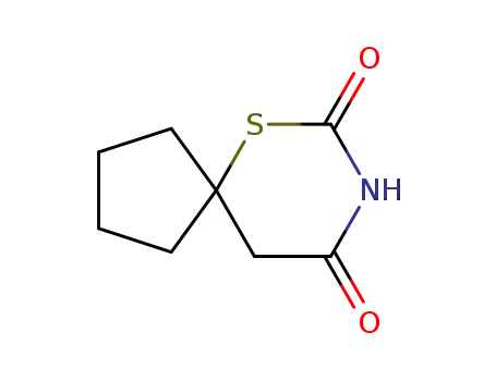 Molecular Structure of 100383-29-7 (6-Thia-8-azaspiro[4.5]decane-7,9-dione(6CI))