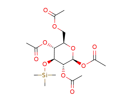 Acetic acid (2R,3R,4S,5R,6S)-5,6-diacetoxy-2-acetoxymethyl-4-trimethylsilanyloxy-tetrahydro-pyran-3-yl ester