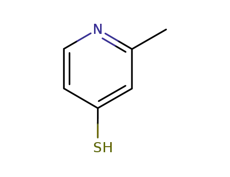 Molecular Structure of 100367-70-2 (4-Pyridinethiol,2-methyl-(6CI))