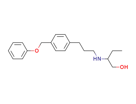 Molecular Structure of 100482-46-0 (2-({3-[4-(phenoxymethyl)phenyl]propyl}amino)butan-1-ol)