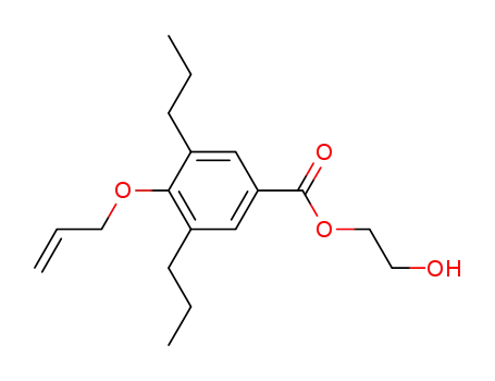 Molecular Structure of 100347-77-1 (2-hydroxyethyl 4-prop-2-enoxy-3,5-dipropyl-benzoate)