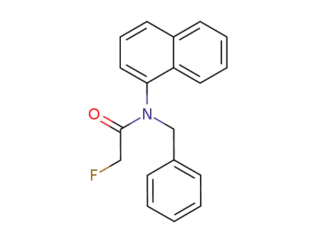 Molecular Structure of 10016-13-4 (N-Benzyl-2-fluoro-N-(1-naphtyl)acetamide)