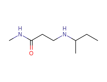 Molecular Structure of 1001346-14-0 (3-(butan-2-ylamino)-N-methyl-propanamide)