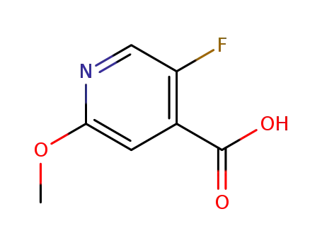 Molecular Structure of 884495-30-1 (5-Fluoro-2-methoxyisonicotinic acid)