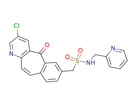 1-(3-chloro-5-oxo-5Hbenzo[4,5]cyclohepta[1,2-b]pyridin-7-yl)-N-(pyridin-2-ylmethyl)methanesulfonamide