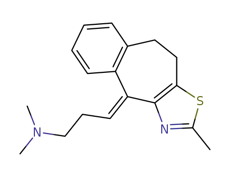 dimethyl-[3-((<i>E</i>)-2-methyl-9,10-dihydro-benzo[5,6]cyclohepta[1,2-<i>d</i>]thiazol-4-ylidene)-propyl]-amine
