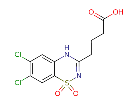 6,7-ジクロロ-2H-1,2,4-ベンゾチアジアジン-3-ブタン酸1,1-ジオキシド