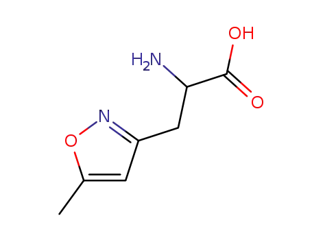 Molecular Structure of 100960-41-6 (3-Isoxazolealanine,5-methyl-(6CI))