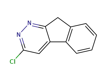 Molecular Structure of 100595-20-8 (3-chloro-9H-indeno[2,1-c]pyridazine)