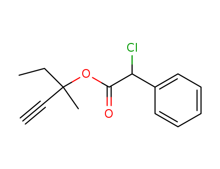 Benzeneacetic acid, a-chloro-,1-ethyl-1-methyl-2-propyn-1-yl ester