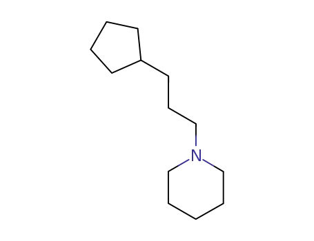 Molecular Structure of 100539-07-9 (Piperidine, 1-(3-cyclopentylpropyl)- (6CI))