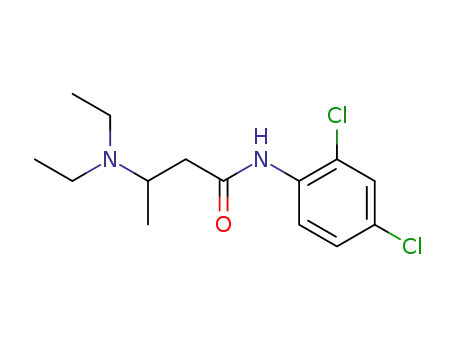 Molecular Structure of 100794-93-2 (N-(2,4-dichlorophenyl)-3-(diethylamino)butanamide)