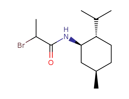 (Ξ)-2-bromo-propionic acid-(1<i>R</i>)-menthylamide